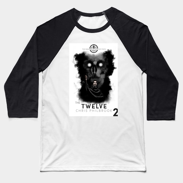 The Twelve cover - The Darkness of Diggory Finch Baseball T-Shirt by chrisphilbrook